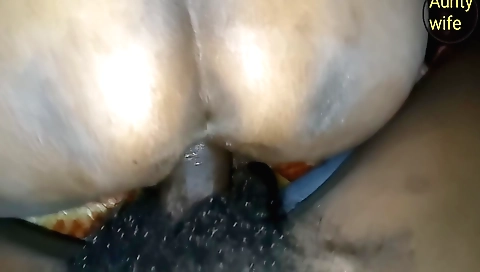 Hairy indian brunette cunt gets banged in the living room