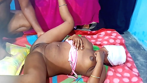 Incredible brunette and blonde in sexy lingerie deepthroat